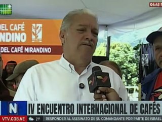 Gobernador Elio Serrano destaca el sostenido crecimiento en la productividad del café mirandino