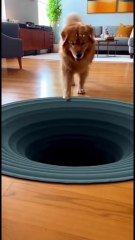 Animals compete in the 3D Floor Illusion Challenge 😁 guess the Winner #viral video #animals