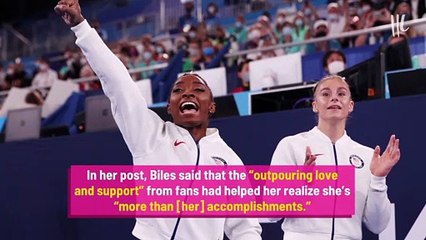Simone Biles Thanks Fans for Helping Her Realize She’s ‘More Than [Her] Accomplish