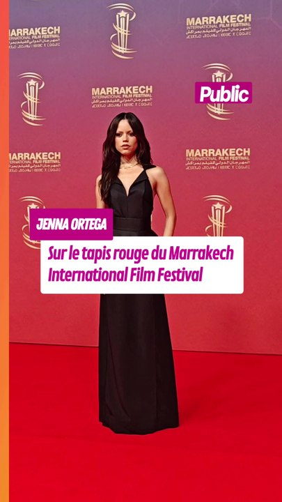 Jenna Ortega sur le tapis rouge du 22e Marrakech International Film Festival