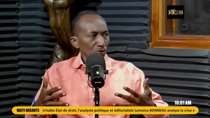 Lemoine BONNEAU swete elit entèlektyèl ak ekonomik la pou pran tèt peyi a.