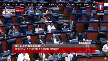 ÚLTIMA HORA: Aprueban la renuncia de Alejandro Gertz Manero con 74 votos a favor