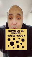 Combien de points voyez-vous sur cette image ? 🤔 🤣 #enigme #devinette #humour #logique