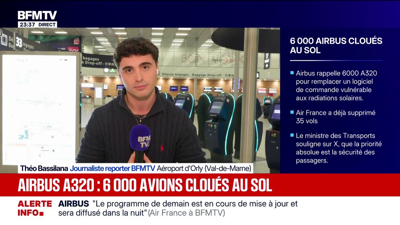 35 vols de la compagnie Air France annulés après la détection d'un logiciel défectueux sur 6.000 avions A320 d'Airbus