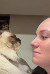 Cat Playfully Bites Woman's Nose During Her Sweet Kiss Attempt