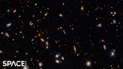 Field Of Galaxies In 4K via James Webb Space Telescope