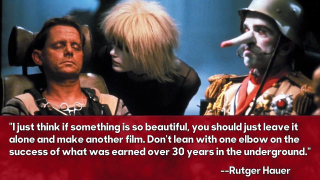 Rutger Hauer Chimes In on 'Blade Runner' Sequel & Why Movies Today “Lack Balls” | THR News