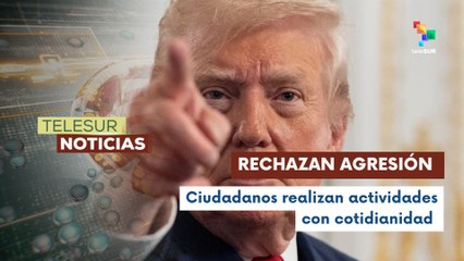 Venezolanos viven con tranquilidad pese a las amenazas de EE.UU.