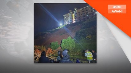Tanah runtuh putuskan laluan ke Apartmen Puncak Arabella