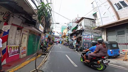 9 AM Walk on Wagas Street in Tondo, Manila City, Philippines