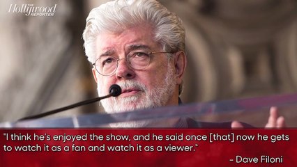 'Mandalorian' Executive Producers Jon Favreau, Dave Filoni on George Lucas' Reaction to the Series | THR News