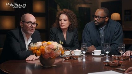 Brady Corbet, Coralie Fargeat, Denis Villeneuve, Edward Berger, RaMell Ross and Ridley Scott at the THR Director Roundtable | THR Video