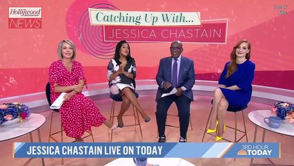 Jessica Chastain Reacts to Viral Slow-Motion Red Carpet Video With Oscar Isaac | THR News