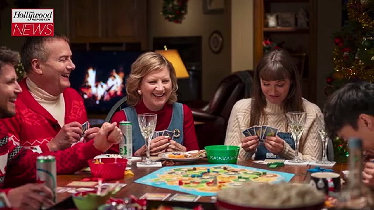 Leighton Meester & Robbie Amell Talk Making Each Other Laugh "Every Day" on 'EXmas' Set | THR News Video