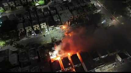 Explosión en Pesquería: así captan con dron las imágenes de la vivienda con pirotecnia