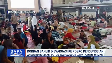 Kondisi Korban Banjir Tapteng di Posko Pengungsian: Komunikasi Terputus, Warga Sulit Dapat Informasi