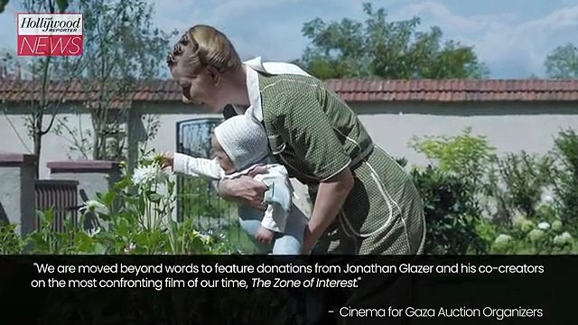 Jonathan Glazer Supports Gaza Humanitarian Relief, Donates Signed 'Zone of Interest' Posters to Auction | THR News Video