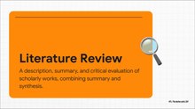 Types of Literature Reviews