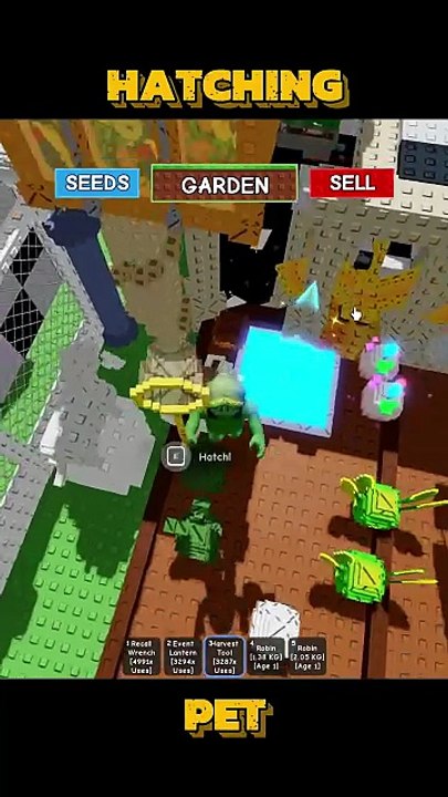 HATCHING PRISMATIC PET IN THE GROW A GARDEN.