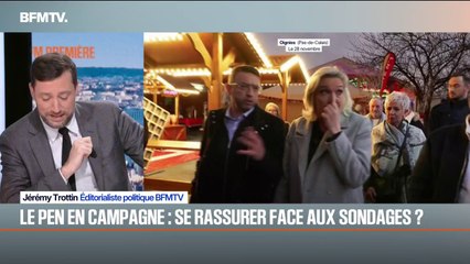 SIGNÉ BFM - En campagne, Marine Le Pen veut se rassurer face aux sondages
