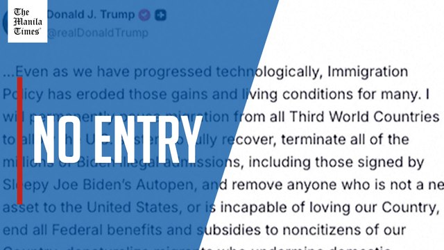 US to permanently pause migration from all 'third world countries'