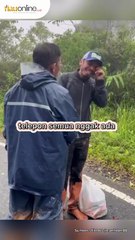 Pria ini Jalan Kaki Puluhan Kilometer, Cari Anak-Istri ke Lokasi Longsor Tukka Tapanuli Tengah