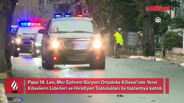 Papa 14. Leo, Mor Ephrem Süryani Ortodoks Kilisesi’nde Yerel Kiliselerin Liderleri ve Hıristiyan Toplulukları ile toplantıya katıldı