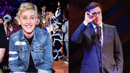 Stephen Colbert & Ellen DeGeneres Give CNN's "Facts First" Campaign A Different Take | THR News