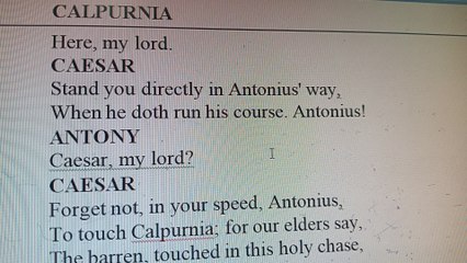 Julius Caesar, ACT - I, SCENE - II, Line 1 to 24 Explained