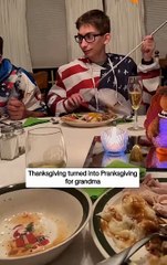 Grandma Gets Pranked! 🤣 Thanksgiving Dinner Turned into Pranksgiving!