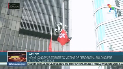China: Hong Kong pays tribute to victims of residential building fire in Tai Po district