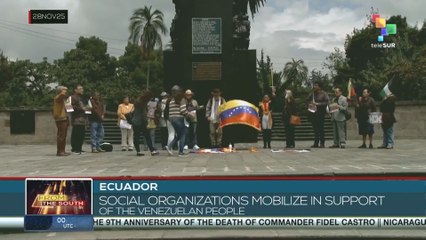 Ecuador: Social organizations mobilize in support of the Venezuelan people