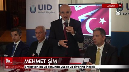 Mehmet Şimşek:  Enflasyon bu yıl sonunda yüzde 31 civarına inecek