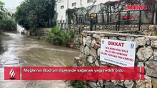 Bodrum'da sağanak etkili oldu