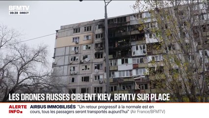 Guerre en Ukraine: une attaque de drones sur Kiev fait au moins un mort et 11 blessés
