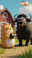 Cat Pranks Buffalo With Bomb, You Won't Believe What Happened Next
