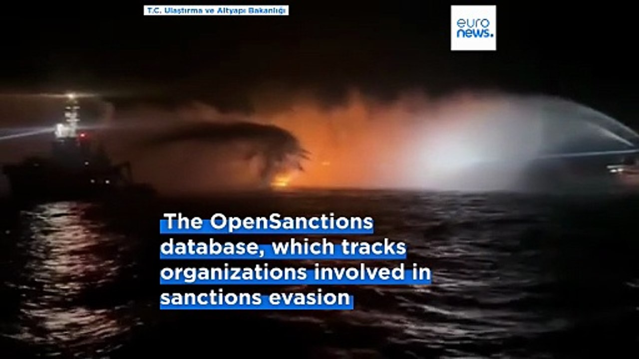 Two ships of Russia's sanctioned shadow fleet caught fire in the Black Sea off Türkiye