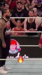 Roman Reigns and Jimmy Uso hug after WWE Bad Blood 10/5/24 #wwe #shorts