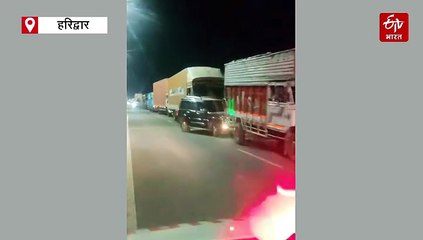 हरिद्वार हाईवे पर भयंकर सड़क हादसा, आपस में भिड़े दो ट्रक, चालक की मौत