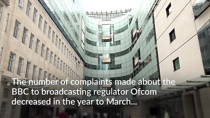 Number of complaints about BBC to watchdog decreased in year to March – report