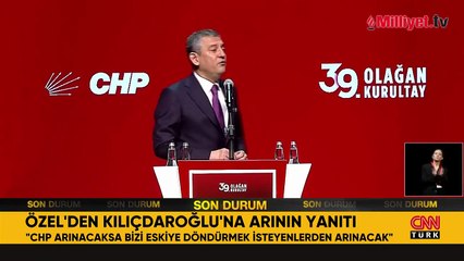 Özgür Özel'den Kemal Kılıçdaroğlu'na 'arınma' yanıtı
