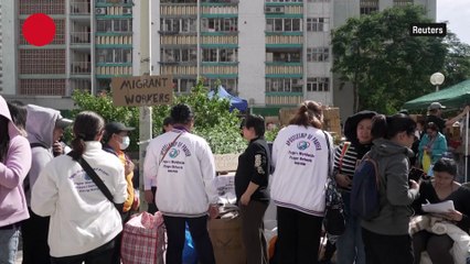 Domestic helpers recount Hong Kong tower inferno, work in limbo