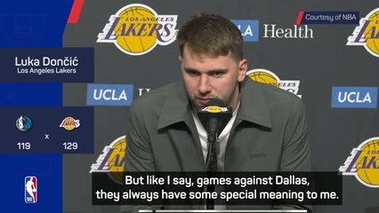 Facing Dallas will 'always be special' - Doncic