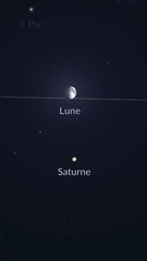 Saturne brillera à côté de la Lune ce soir ! 😍