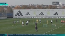 Entrenamiento completo del Real Madrid previo al Girona