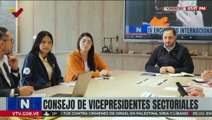 Vicepresidentes Sectoriales reciben a representantes de sectores estudiantiles venezolanos