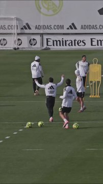 Lo mejor de Mbappé en el entrenamiento del Real Madrid: triunfo, efusividad y celebración a lo grande