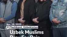 Uzbek Muslims Pray For Rain In Drought