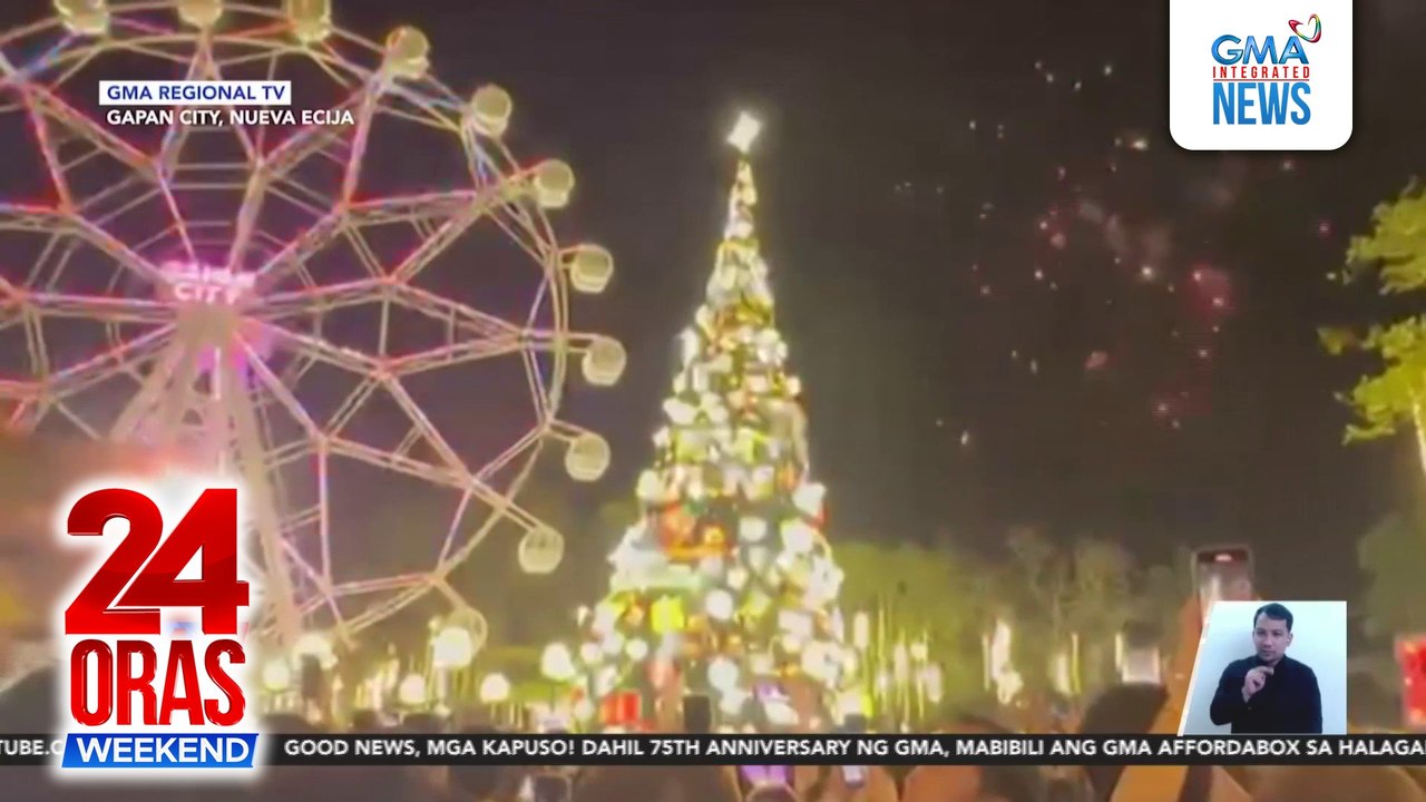 Christmas tree lighting sa iba’t ibang lalawigan, parol ng San Fernando nagningning sa Los Angeles | 24 Oras Weekend
