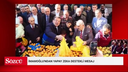İmamoğlu'ndan yapay zeka destekli mesaj